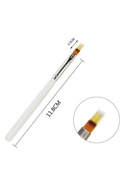 Choice White Nail Tools Nail Brush Serrated Powder Bar Black Bar Nail Pen Nail Pen Gradient Pen Nail Brush