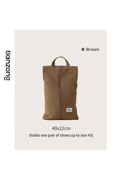 Choice Brown Tianzong Travel Shoe Bag Portable Travel Shoes Storage Bag Luggage For Sneakers And Slippers S