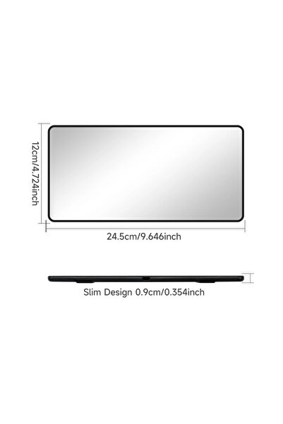 Choice WHITE Car Mirror for Sun Visor Large Screen Portable Makeup Mirror HD Vanity Mirror for Truck SUV In