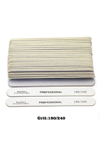 Choice 100 قطعة من مبرد الأظافر الخشبي بحبيبات 180-240، مبردات صقل احترافية 1...