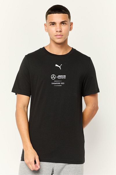 Puma x Mercedes AMG Men Sportswear Fit Short Outdoor T-Shirt, Black