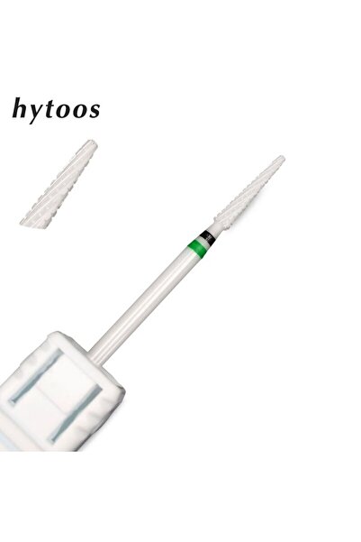 Choice1 مثقاب أظافر سيراميكي أبيض من HYTOOS، مقاس 3/32 بوصة، دوار لتنظيف البش...