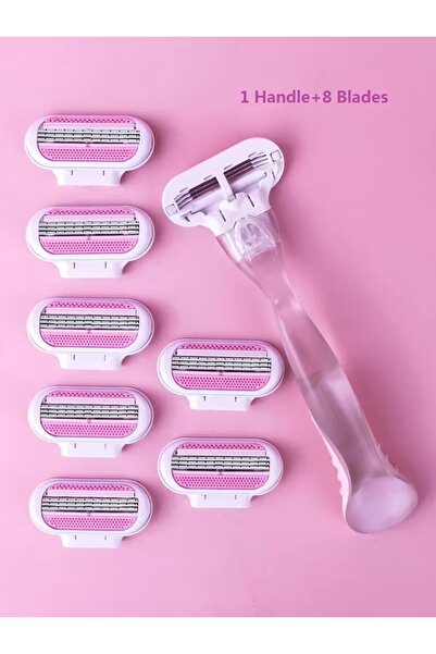 Choice8 شفرات حلاقة بيضاء YS00063 - شفرات حلاقة آمنة للنساء لإزالة شعر الوجه/...