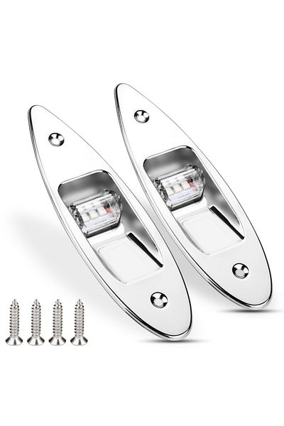 Choice 2pcs 2pcs 12V LED Boat Side Light Waterproof Navigation Light Corrosion Resistant Signal Lamp For Ma