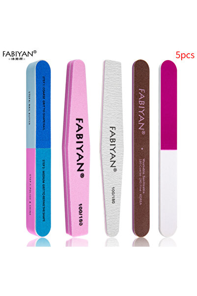 Choice 5 نماذج مانيكير وباديكير وتلميع مزدوج الجوانب وفن الأظافر وأداة تلميع ...