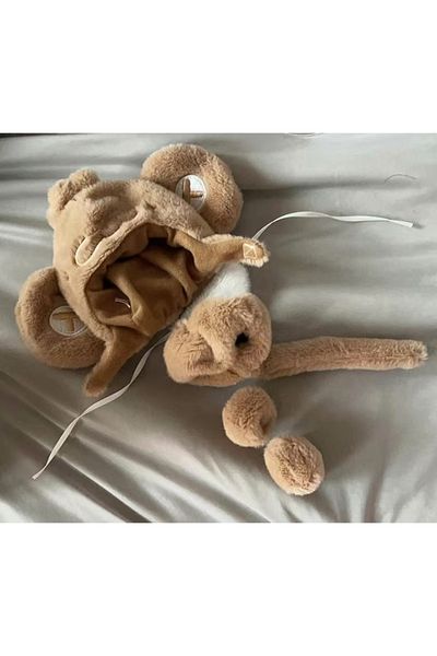 Choice monkey Kawaii Labubu Monkey Suit Kpop Idol Cotton Doll Clothes Cute Big Eared Monkey Head Covering 1