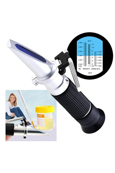 LPPCOLTD RHC-200ATC Human Clinical Refractometer Measurement Serum Protein Urine SG RI Tri Scale ATC Refra...