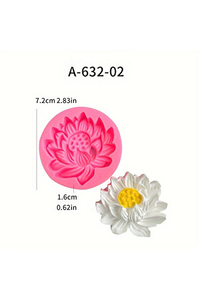 Choice أحمر متوسط الحجم قطعة واحدة، لوتس كبير، متوسط، صغير قالب سيليكون، لوتس شوكولاتة قلب السكر العطري