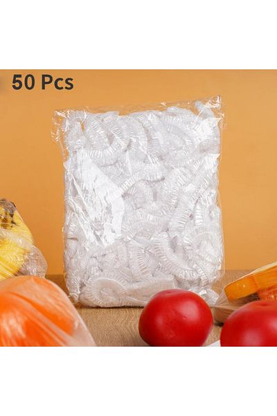 Choice 50pcs Disposable Food Cover Saran Wrap Bowel Cover Food Grade Fresh-keeping Plastic Bag Kitchen Stor
