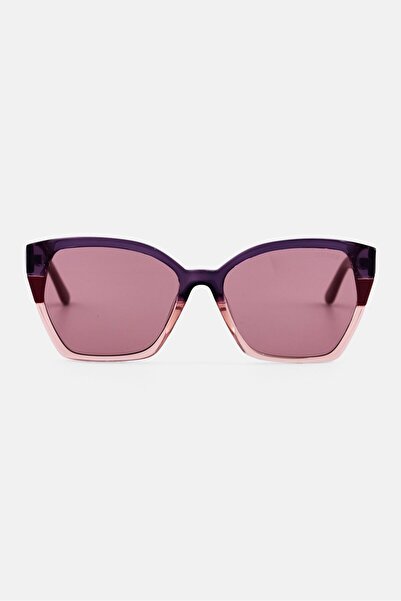 Guess Women GU791271Y55 Square Sunglasses, Brown
