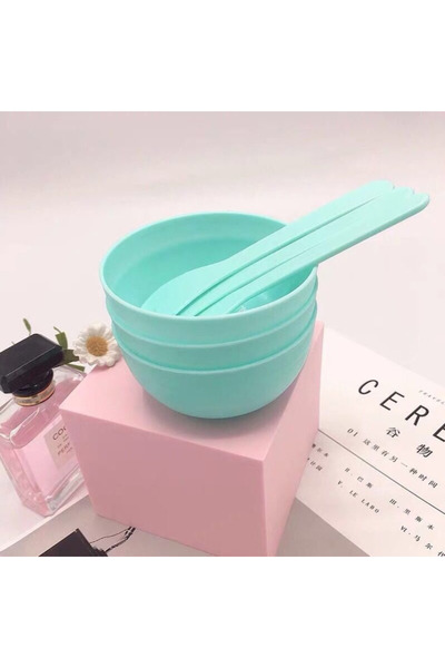 Choice1 مجموعة من 3 أقنعة وجه صغيرة الحجم قابلة للصنع بنفسك ومجموعة ملاعق من أوعية الطين وأدوات تجميل محمولة أساسية منزلية الصنع