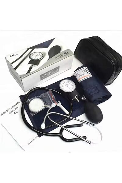 Choice 2 AJC Blood Pressure Monitor Gauge Stethoscope Aneroid Tensiometer Meter Baumanometer Meter Kit Doc.