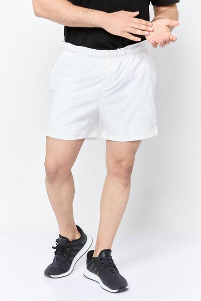 Mister Men 5 Inseam Sportswear Fit Training Shorts, White
