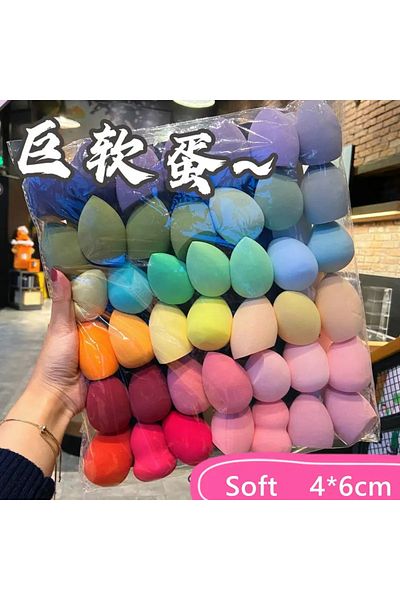 ZXZZS 50pcs a bag 100/50/20/10 Pcs Make Up Blender Cosmetic Puff Makeup Sponge Puff Air Cushion Egg Super