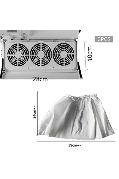 Choice مجموعة من 3 قطع من أكياس تجميع غبار الأظافر، مكنسة كهربائية، حقيبة تجم...