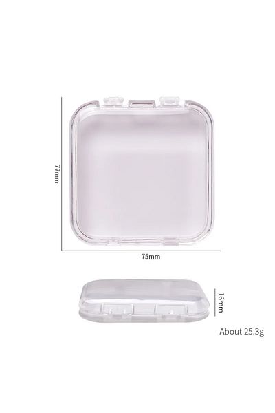 Choice White-10pcs 10 Pieces Empty Nail Boxes For Packaging Square Shape Box Wholesale Nail Tips Press On N