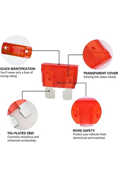 AOKIN 306PCS Car Fuses Assortment Kit, Mixed Vehicle Blade Fuses - Standard & Mini & Low Profile Mini Fuse