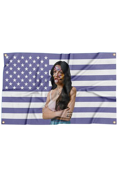Choice 90 x 150cm JY009 Olivia American Flag Funny Banner 3x5 FT Tapestry With Four Grommets For College Do
