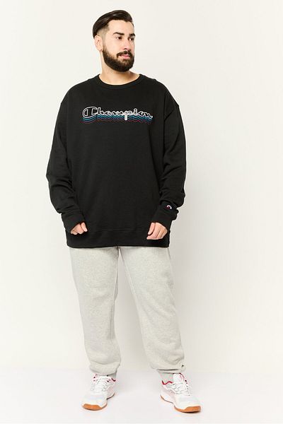 Champion Men Sportswear Fit Long Sleeve Training Sweatshirt, Black