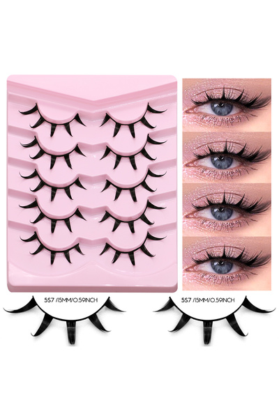 Choice5 5 أزواج - 5S7 رموش GROINNEYA Manga Lashes ثلاثية الأبعاد من المنك، رم...