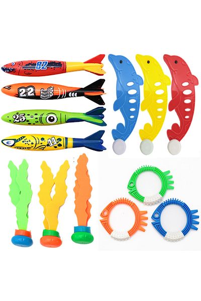 Choice Diving 13pieces Diving Toys Children's Swimming Pool Treasure Hunt Water Ring Diamond Breath Closure