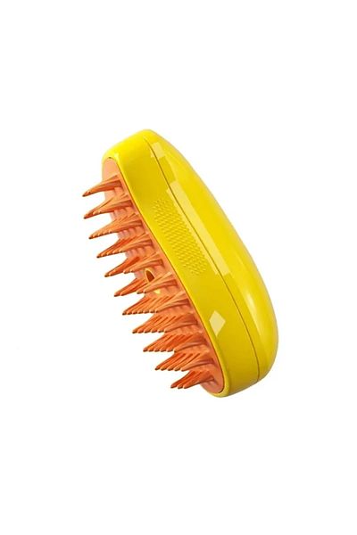 Choice Yellow Pet Grooming Brush Electric Spray Water Spray Kitten Pet Comb Soft Silicone Depilation Cats B