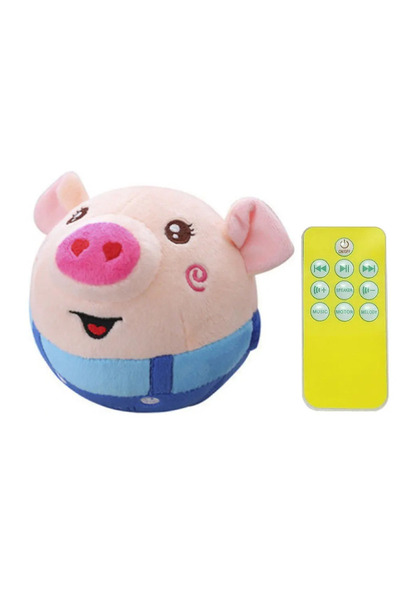Choice Smiling Blue Pig Electronic Pet Dog Toy Ball Pet Bouncing Jump Ball Mu...