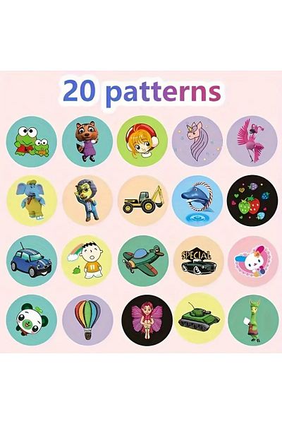 Choice Type-B 120pcs Vibrant Cartoon Waterproof Bandages Breathable Self Adhesive Mini Round Wound Care Fo