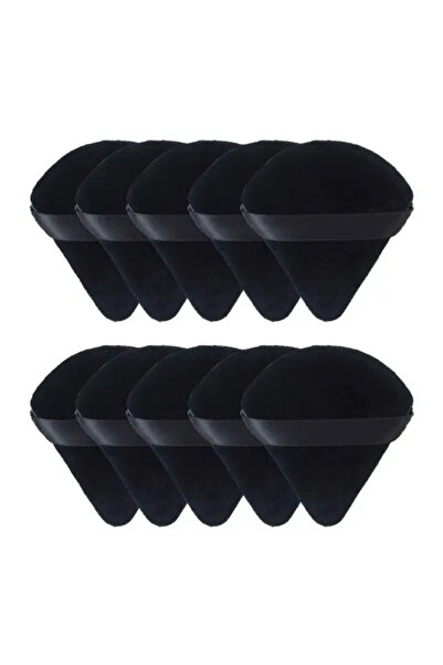 Choice1 10 قطع سوداء 2/5/10/20 قطعة مثلثة مخملية بودرة إسفنجية صغيرة لمكياج الوجه من دقيق البيتزا مستحضرات التجميل