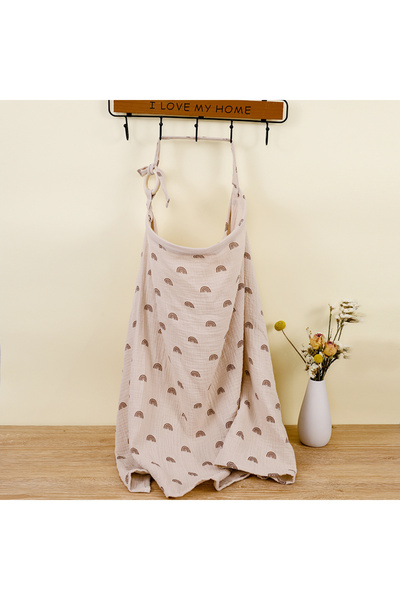 Choice 100x68cm grey rainbow 100% Cotton Mother Outing Breastfeeding Cover Mu...