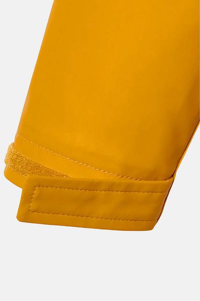 Tchibo Kids Girl Hooded Solid Long Sleeve Rain Jacket, Yellow