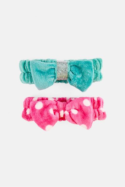 Betsey Johnson قطعتان من عصابة رأس السبا، متعددة الألوان