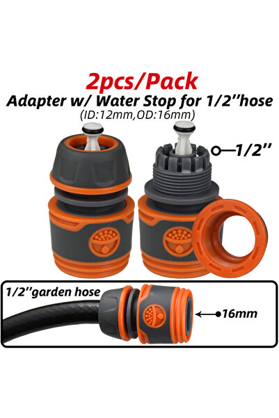 Choice1 C-1I2-inch-2pcs KESLA 2pcs 1/2" 3/4" Garden Hose Adapter 16mm Quick C...