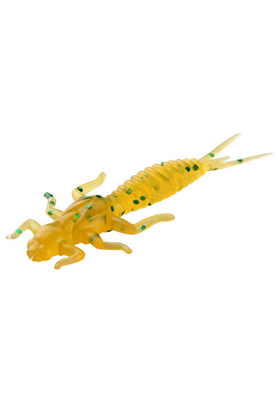 Choice طُعم صيد سمكة سبينبولر صفراء، يرقة اليعسوب، طُعم صيد سمكة طرية، دودة ص...