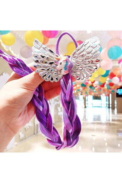 Choice ربطة شعر يونيكورن للبنات، عصابة رأس تنكرية على شكل إلسا، ضفيرة منسوجة،...