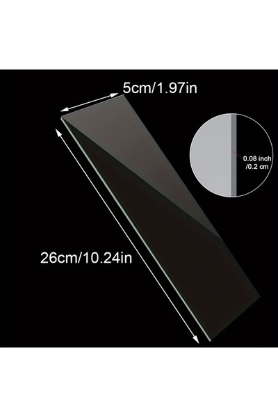 Choice 26 سم × 5 سم، قطعة واحدة من مكشطة الكيك الأكريليكية الشفافة الرفيعة لتنعيم كريمة الزبدة، كعكة كبيرة الحجم
