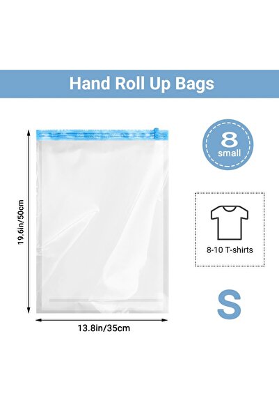 Choice عرض في الصورة، عبوة من 8 قطع، أكياس ضغط قابلة للطي، أكياس تخزين مفرغة ...