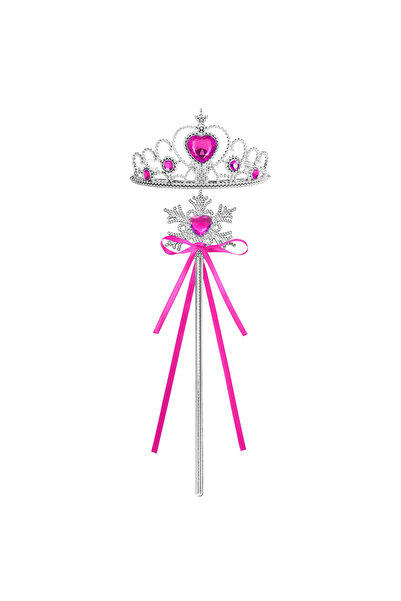 Choice تاج وعصا سحرية من RosySnowflake03 للأطفال مرصع بأحجار الراين مع رأس كر...