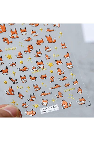 NAILFYOU قطعة واحدة TS-1472، قطعة واحدة من ملصقات فن الأظافر ثلاثية الأبعاد ب...