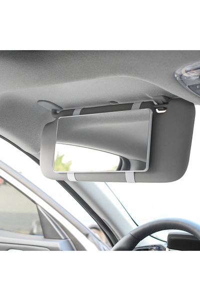 Choice WHITE Car Mirror for Sun Visor Large Screen Portable Makeup Mirror HD Vanity Mirror for Truck SUV In