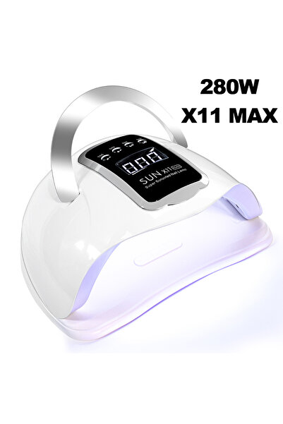 Choice مصباح تجفيف الأظافر الاحترافي SUN X11 MAX أبيض بالكامل، بقوة 280 واط، ...