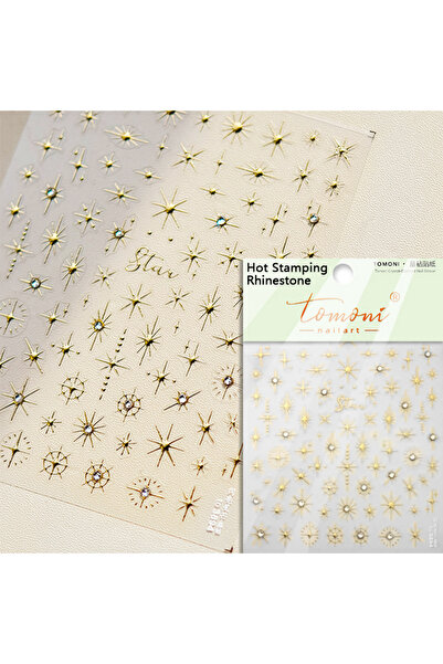 NAILFYOU TO3894XTJ ذهبي فضي ضوء النجوم ليزر وردي ملون بريق نجمة برونزي أحجار ...