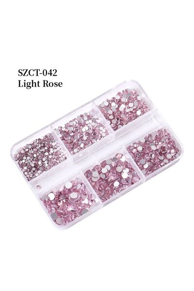 Choice SS6-SS20-وردي 6 شبكات SS6-20 مقاسات مختلطة وردي برونزي فضي أحجار الراي...