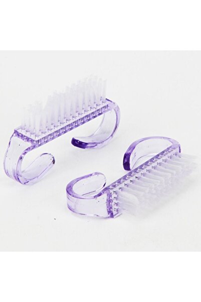 Choice 10 قطع - أرجواني 10 قطع فرشاة أظافر ملونة شفافة فرشاة تنظيف بلاستيكية ...