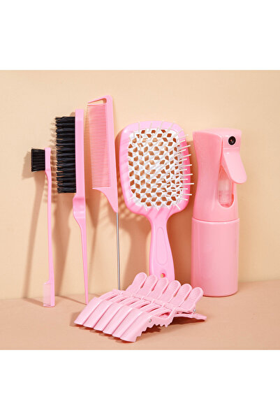 Choice مجموعة وردية مكونة من 11 قطعة، طقم تصفيف الشعر مكون من 11 قطعة، أمشاط ...