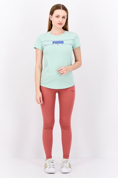 Puma Women Sportswear Fit Short Sleeve Outdoor Top, Mint Green