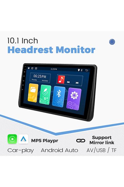 Choice TZ-M1 10.1" Car Headrest with Monitor IPS 1280*720 Display Support Carplay Android auto Mirror Lin-k