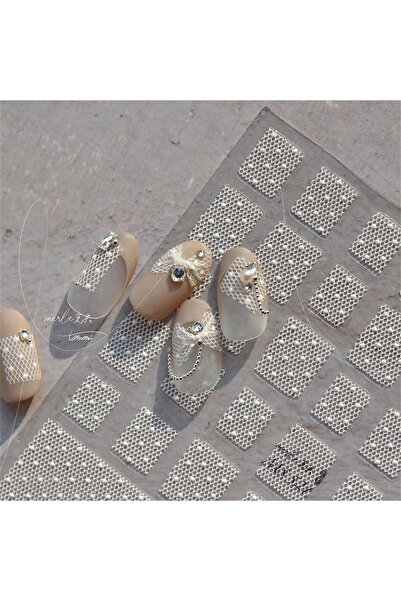 NAILFYOU 1 قطعة MS521 1 قطعة 5D Kawaii أسود أبيض نقطة موجة ملصقات فن الأظافر ...