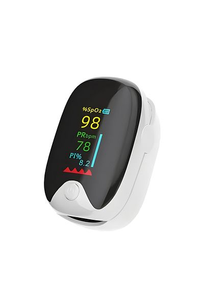 Alextrasza White TFT Finger Pulse Oximeter Saturometer Oxygen Saturation Pediatric Oximetro Heart Rate Health C