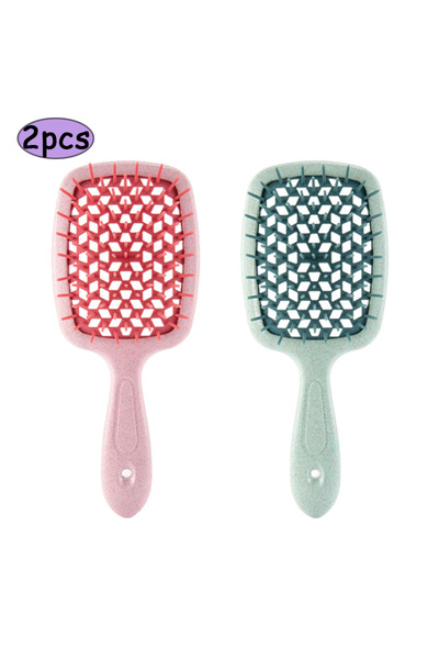 Choice مجموعة من قطعتين من مشط فك تشابك الشعر الاحترافي وفرشاة تدليك فروة الر...